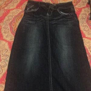 Hydraulic Jean Skirt
